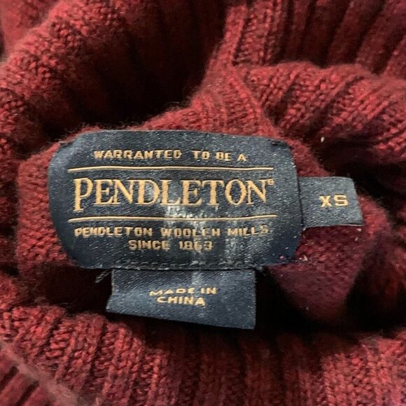 Pendleton Women's Merino Wool Split Turtle Neck Long Sleeve‎ Sweater Size XS - Picture 6 of 13